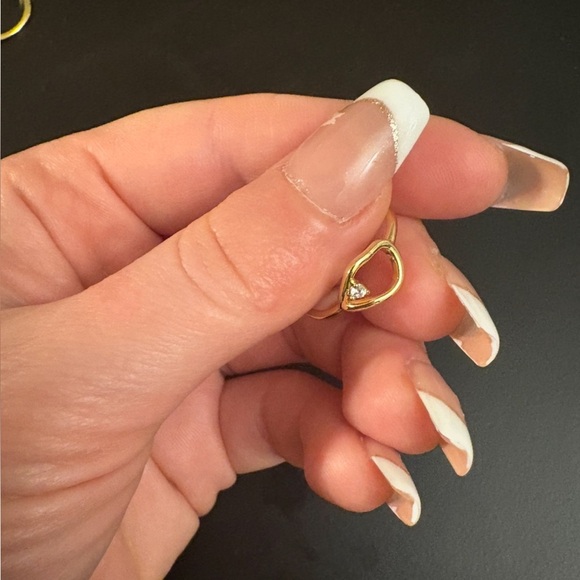 New Siizu ring , gold plated over  925 silver , grade AAA cubic zirconia - Picture 4 of 6